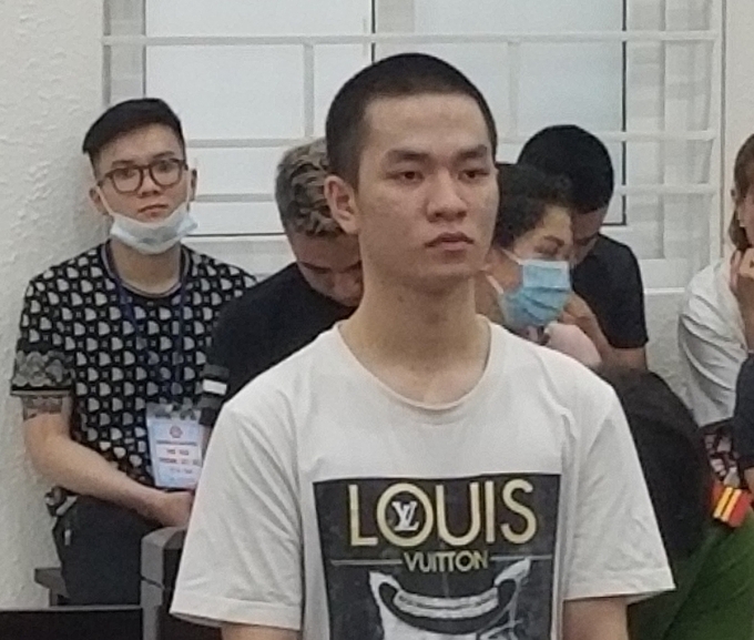 Bị cáo Trần Đức Long tại phiên toà. Ảnh: Lam Vân