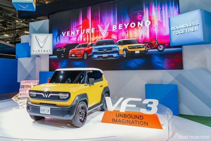 VF 3 tại Triển lãm CES, Mỹ. Ảnh: Quatroruote