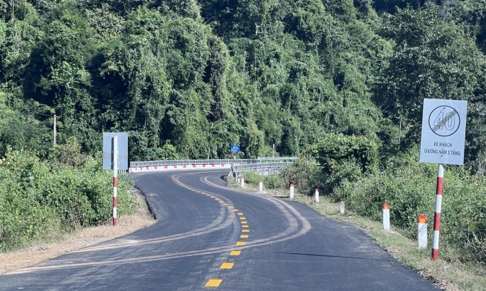 Đường đèo Gia Bắc tại Di Linh, tỉnh Lâm Đồng. Ảnh: Tân Phan