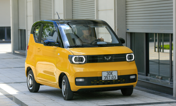 Wuling Mini EV tại Hà Nội. Ảnh: VnExpress/Lương Dũng