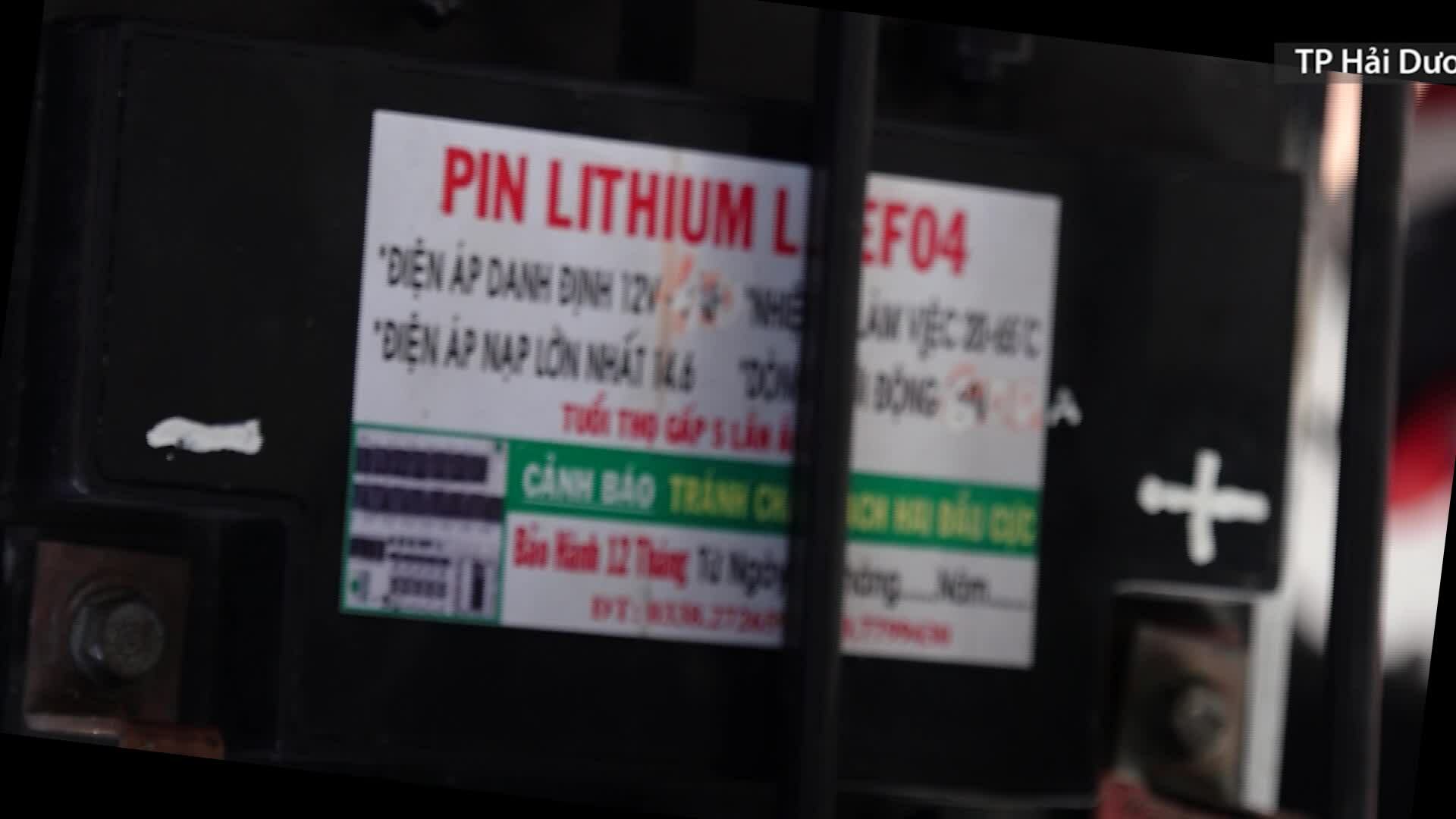 Bình bột và bình khí CO2 không dập được cháy pin Lithium