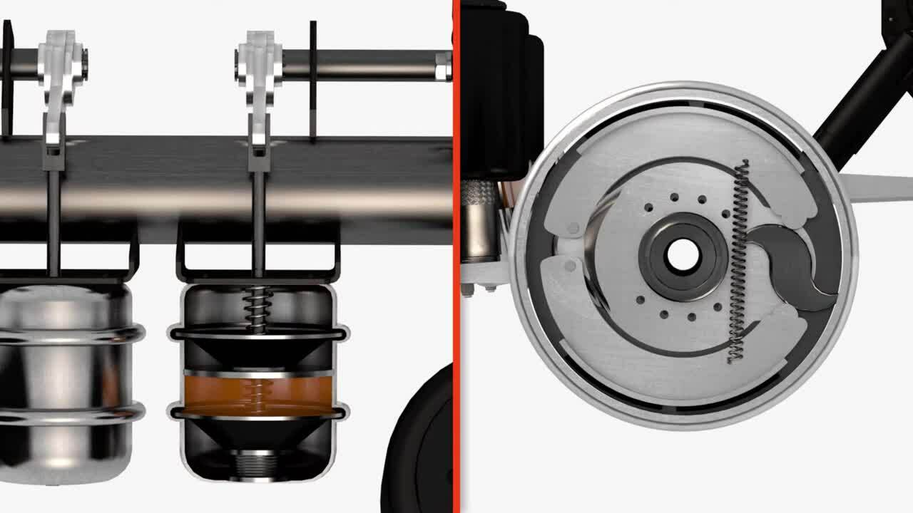Cách hoạt động của phanh khí nén